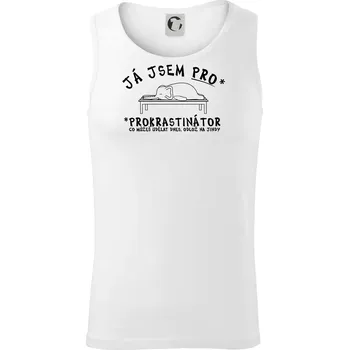 Ja jsem PRO - prokrastinace - Tílko pánské Core - M ( Bílá )
