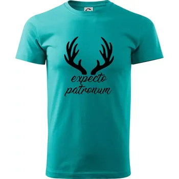 Pánské tričko Harry - Expecto patronum - Klasické pánské triko vyšší gramáže - 3XL ( Emerald )