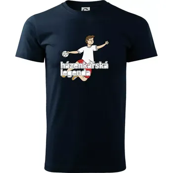 Pánské tričko Házenkářská legenda - Triko extra velké (5-8XL) - 8XL ( Námořní modrá (velmi tmavá - téměř černá) )