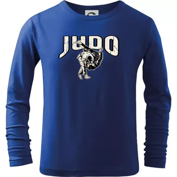 Chlapecké tričko Judo v boji - Triko dětské Long Sleeve - 122 cm/6 let ( Královská modrá )