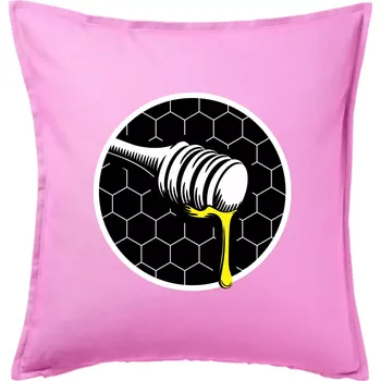 Polštář Včelařův med - Polštář 50x50 - 50x50 - Pouze potah ( Růžová )