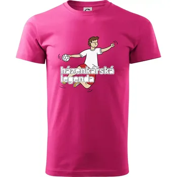 Pánská móda Házenkářská legenda - Klasické pánské triko vyšší gramáže - 2XL ( Purpurová )