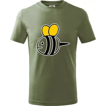 Včelka kreslená - Tričko dětské bavlněné - 158 cm/12 let ( Khaki )