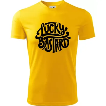 Lucky Bastard - Dětské triko sportovní (dresovina) - 146 cm/10 let ( Žlutá )