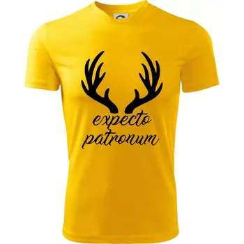 Chlapecké tričko Harry - Expecto patronum - Dětské triko sportovní (dresovina) - 134 cm/8 let ( Žlutá )