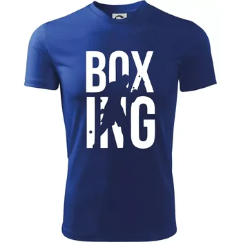 Chlapecké tričko Nápis Boxing - Dětské triko sportovní (dresovina) - 122 cm/6 let ( Královská modrá )