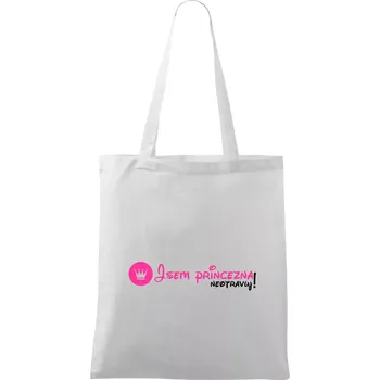 Jsem princezna, neotravuj! - Taška bavlněná - 42 x 38 cm ( Bílá )
