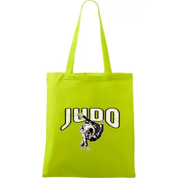Nákupní taška Judo v boji - Taška bavlněná - 42 x 38 cm ( Limetková )