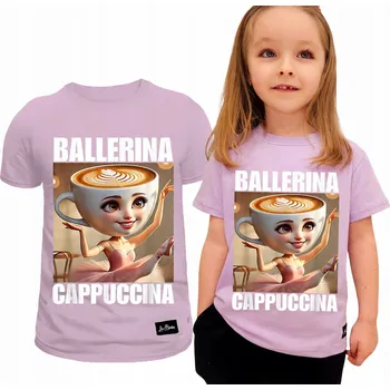 Chlapecké tričko Dětské tričko Lilkové pro dívku Baletka Cappuccina velikost 104