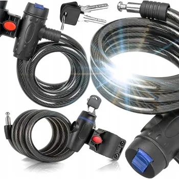 Zámek na kolo UPEVNĚNÍ NA KOLO BEZPEČNOSTNÍ LANKO NA KOLO ZÁMEK NA KOLO NA KLÍČ