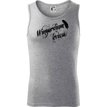 Harry - Wingardium Leviosa - Tílko pánské Core - M ( Tmavě šedý melír )