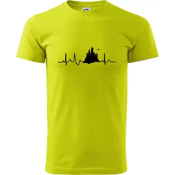 Harry - EKG hrad - Klasické pánské triko vyšší gramáže - 3XL ( Limetková )
