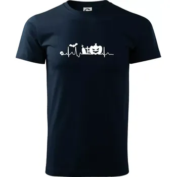 EKG Halloween - Triko extra velké (5-8XL) - 6XL ( Námořní modrá (velmi tmavá - téměř černá) )