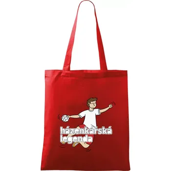 Házenkářská legenda - Taška bavlněná - 42 x 38 cm ( Červená )