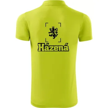 Pánská košile Národní házená lev - Polokošile Victory sportovní (dresovina) - XL ( Limetková )