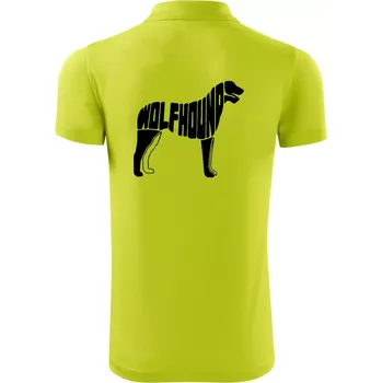 Pánská košile Vlkodav nápis v těle - Polokošile Victory sportovní (dresovina) - 3XL ( Limetková )