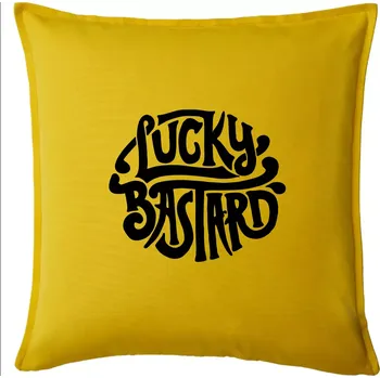Polštář Lucky Bastard - Polštář 50x50 - 50x50 - Pouze potah ( Žlutá )