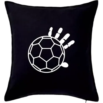 Polštář Házená míč ruka - Polštář 50x50 - 50x50 - Pouze potah ( Černá )