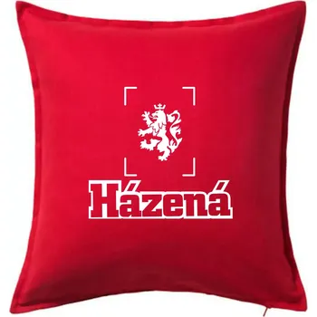 Polštář Národní házená lev - Polštář 50x50 - 50x50 - Pouze potah ( Červená )