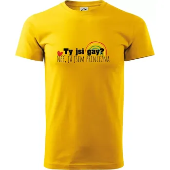 Gay princezna - Triko extra velké (5-8XL) - 6XL ( Žlutá )
