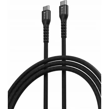 Datový kabel Devia kabel Gracious EC318 PD USB-C - USB-C 1,5 m 60W 3A černý