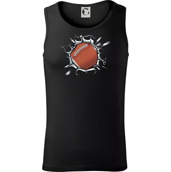 Americký fotbal míč v triku - Tílko pánské Core - S ( Černá )