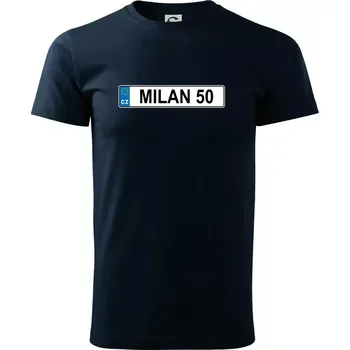 Pánské tričko SPZ Milan 50 - Triko extra velké (5-8XL) - 6XL ( Námořní modrá (téměř černá) )