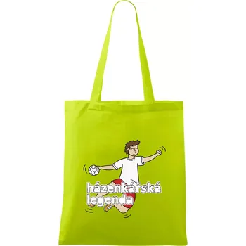 Házenkářská legenda - Taška bavlněná - 42 x 38 cm ( Limetková )