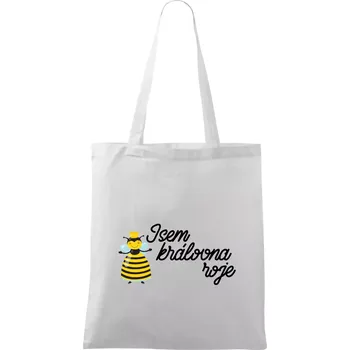 Jsem královna roje - Taška bavlněná - 42 x 38 cm ( Bílá )