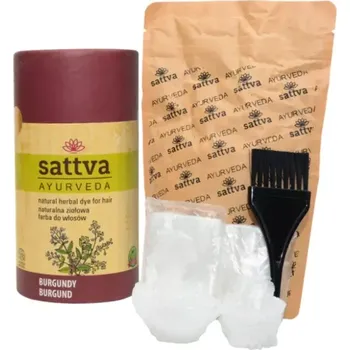 Barva na vlasy SATTVA Henna na vlasy 150 g Burgundy/Bordó