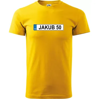 Pánské tričko SPZ Jakub 50 - Triko extra velké (5-8XL) - 7XL ( Žlutá )