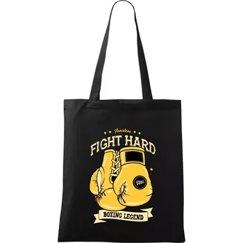 Nákupní taška Boxing legend - Taška bavlněná - 42 x 38 cm ( Černá )