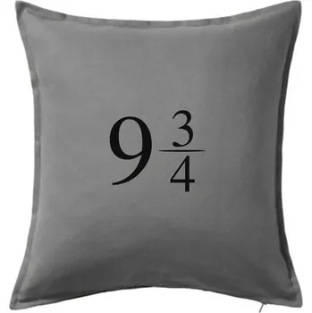 Polštář Harry - Nástupiště 9 a třičtvrtě - Polštář 50x50 - 50x50 - Pouze potah ( Tmavě šedý melír )