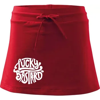 Dámská sukně Lucky Bastard - Sportovní sukně - two in one - XS ( Červená )