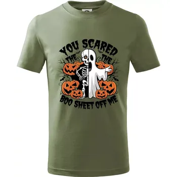 You scared - Tričko dětské bavlněné - 104-110cm / 3-4 roky ( Khaki )