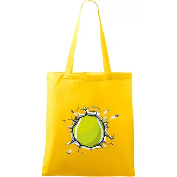 Tenisový míč v triku - Taška bavlněná - 42 x 38 cm ( Žlutá )