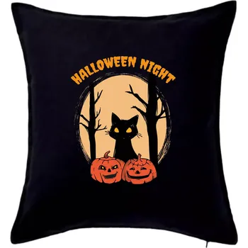 Polštář Halloween Night - Polštář 50x50 - 50x50 - Pouze potah ( Černá )