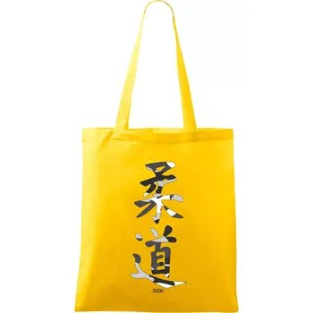 Judo maskáčový nápis - Taška bavlněná - 42 x 38 cm ( Žlutá )