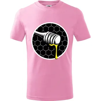 Chlapecké tričko Včelařův med - Tričko dětské bavlněné - 122 cm/6 let ( Růžová )