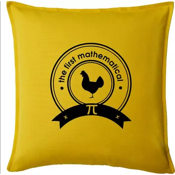 Polštář The First Mathematical - Polštář 50x50 - 50x50 - Pouze potah ( Žlutá )