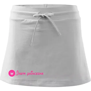 Dámská sukně Jsem princezna (samotné) - Sportovní sukně - two in one - M ( Bílá )