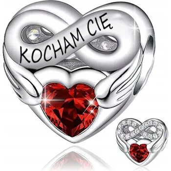 Přívěsek Přívěsek na náramky Mennica Bydgoska stříbrný 925 srdce, bez niklu