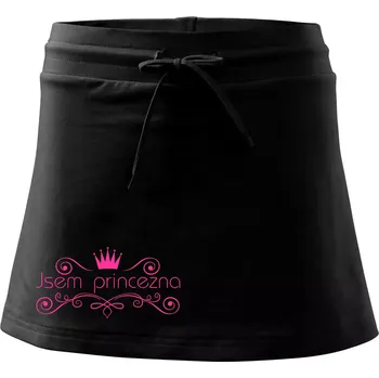 Dámská sukně Jsem princezna - Vintage - Sportovní sukně - two in one - XS ( Černá )