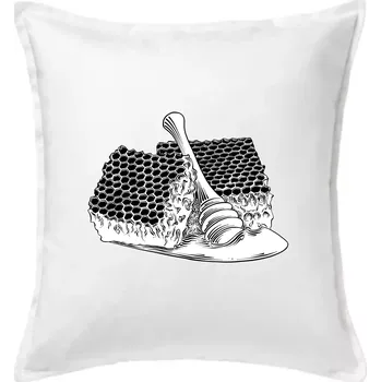 Polštář Plastev s medem - Polštář 50x50 - 50x50 - Včetně výplně ( Bílá )