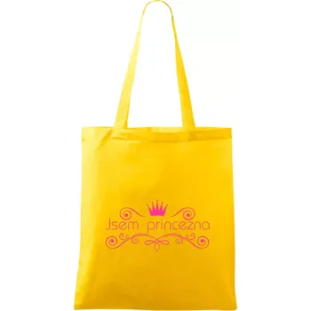 Jsem princezna - Vintage - Taška bavlněná - 42 x 38 cm ( Žlutá )