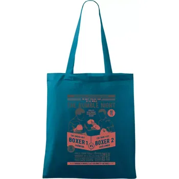 Classic Boxing - Taška bavlněná - 42 x 38 cm ( Petrolejová )