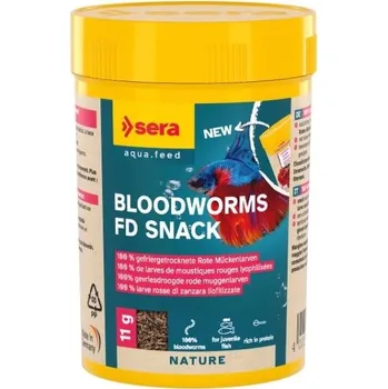 Krmivo pro rybičky SERA Bloodworms FD Snack (patentky) 11g