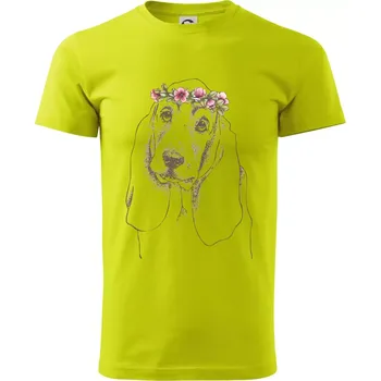 Basetí princezna - Klasické pánské triko vyšší gramáže - M ( Limetková )