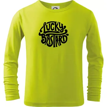 Dětská móda Lucky Bastard - Triko dětské Long Sleeve - 122 cm/6 let ( Limetková )