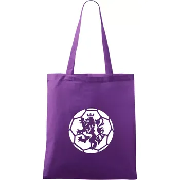 Házená míč lev - Taška bavlněná - 42 x 38 cm ( Fialová )